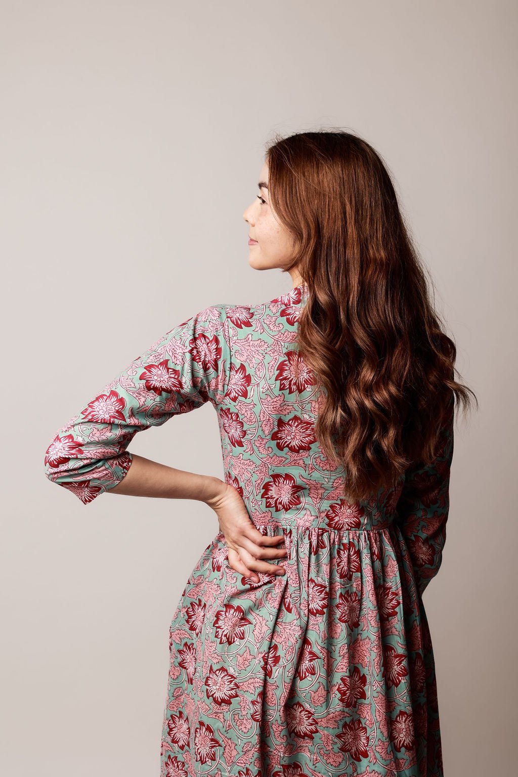 Bagh Handblock Printed Dress - Wildalaya