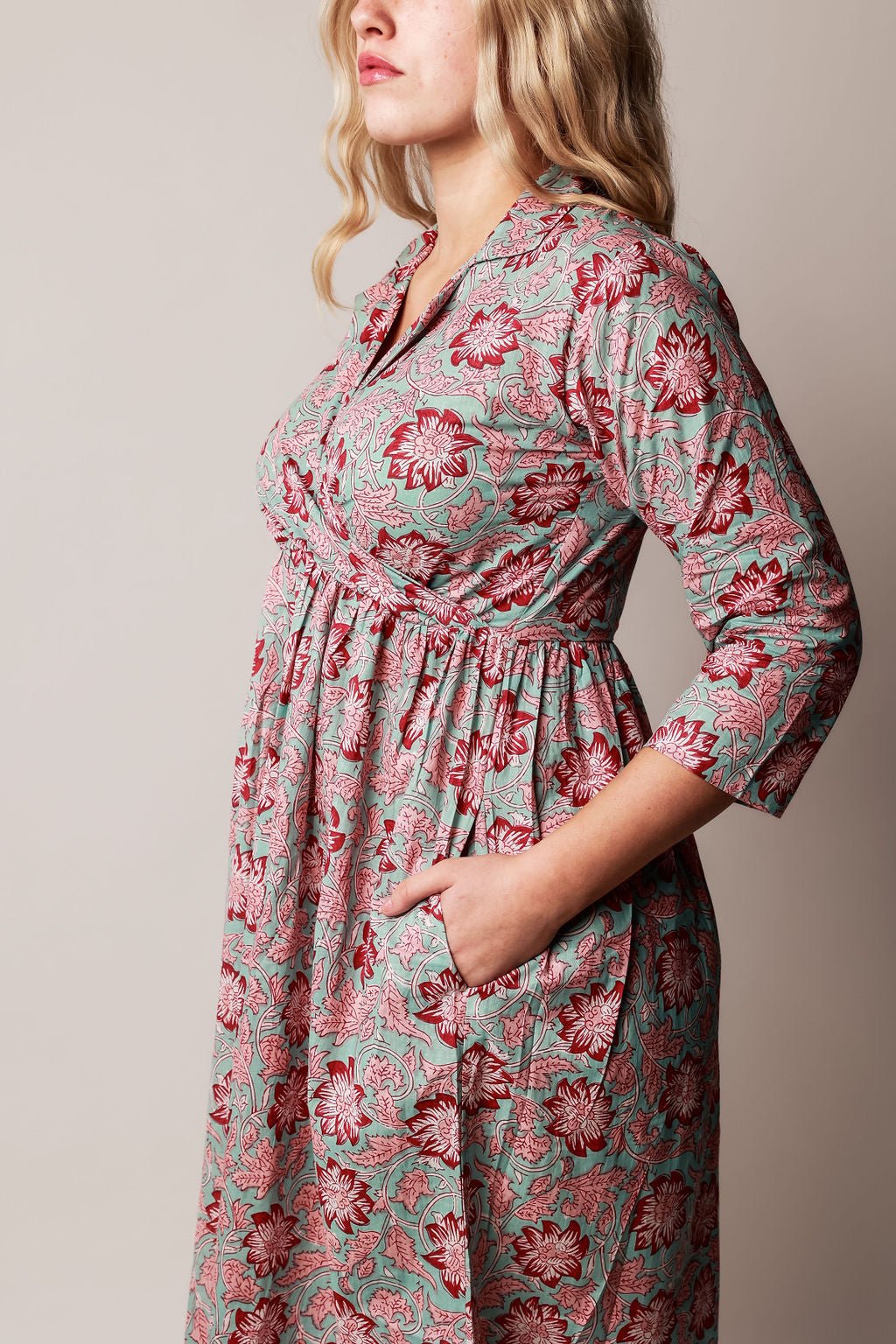 Bagh Handblock Printed Dress - Wildalaya