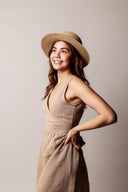 Hemp Wrap Dress – Beige Hemp Wrap Dress