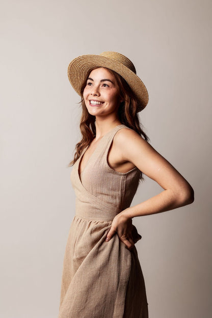 Hemp Sandy Wrap Dress - Wildalaya