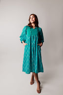 Jalpari Handblock Printed Dress - WildalayaJalpari Handblock Printed Dress - Unique Cotton Summer Dress for Women