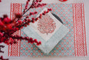 Kamal Phool Table Mats and Napkins (Set of 6) - Wildalaya