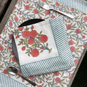 Kesariya Table Mats and Napkins (Set of 6) - Wildalaya Handblock Table Mats