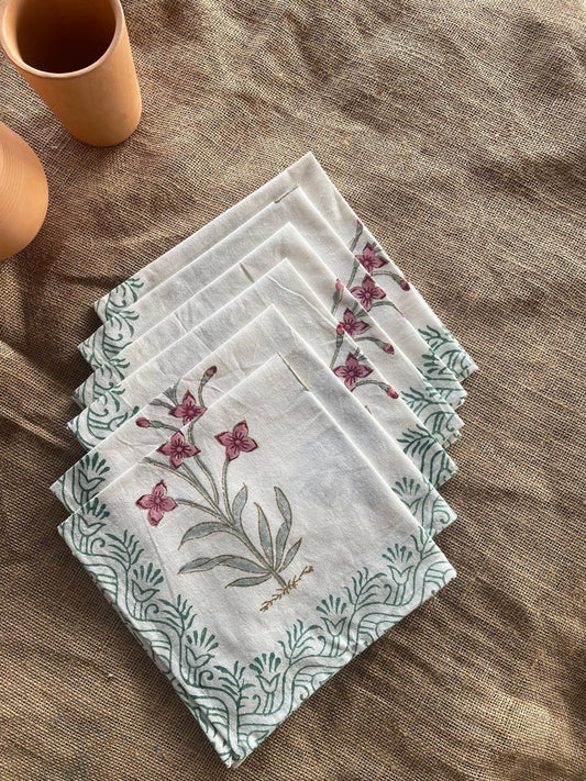 Rukh Table Placement Mats and Napkins (Set of 6) - Wildalaya