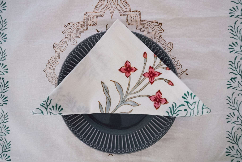 Rukh Table Placement Mats and Napkins (Set of 6) - Wildalaya